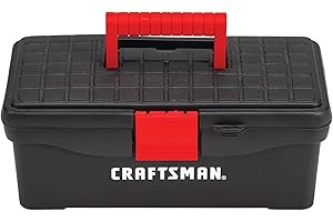 CRAFTSMAN Tool Box, Lockable, 13 in., Red/Black (CMST13004)