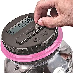 Coin Piggy Bank Saving Jar, Winnsty Digital Coin