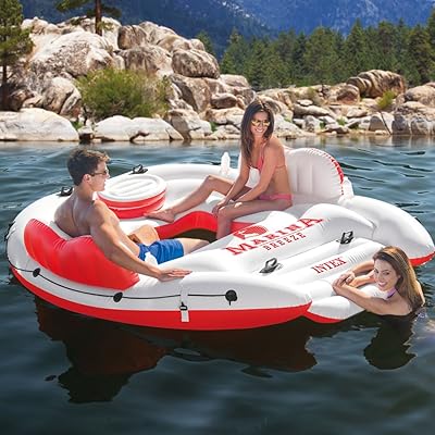 Flotador gigante para 4 personas con nevera portátil - Flotadores gigantes, el regalo estrella del verano