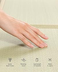 FULI Japanese Tatami Mattress, Tatami Rug, Igusa