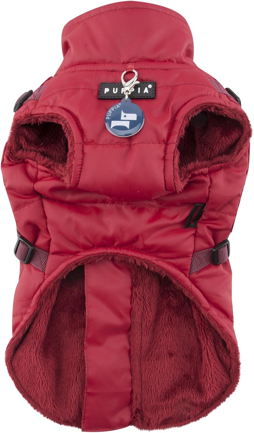 Puppia PAQD-VT1463 Wilkes Winter Coat, S, Red - Image 4