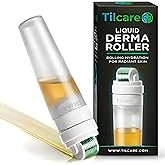 Derma Roller for Hair Growth, Face & Beard with Serum Applicator: At Home Microneedling Device, 0.25mm Microneedle Roller for Hair Growth, Micro Needle Kit, Superior to Derma Stamp/Micro Needling Pen