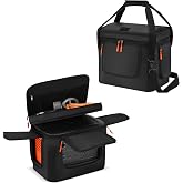 Power Station Soft Carrying Bag Compatible with Jackery Explorer 1000 V2 | Convenient Opening Design, Adjustable Shoulder Strap, Multi-Pocket, Thick Soft Padding, 4 Non-Slip Feet, 13.8" * 9.8" * 12"