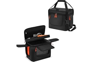 Speqerk Soft Carrying Bag Compatible with Jackery Explorer 1000 V2, Portable Power Station Storage Case with Adjustable Shoulder Strap, Padding, Pocket, Side Zipper, Generator Covers for Outside