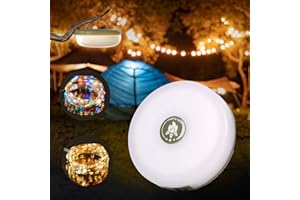 WhiteRhino Camping Lights String,4 in 1 Outdoor String Lights with 8 Modes Adjustable,Rechargeable Led String Lights,IP44 Portable Camping Lantern Emergency Light for Hiking,Tent,Yard,Christmas Decor