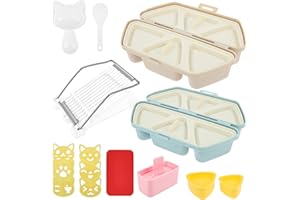 11 Pcs Onigiri Triangle Rice Ball Maker, DIY Onigiri Molds Non-Stick and Easy to Clean, Making Machine Sushi Press, Sushi Pre
