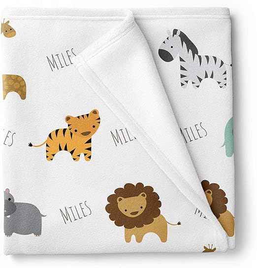 safari baby blanket
