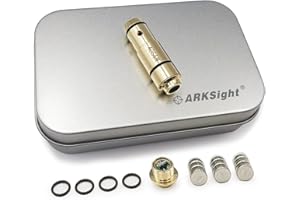 ARKSight 9mm/38ACP/40S&W/45ACP Dry Fire Training Cartridge Integrated Snap Cap for Dry Fire Trainer,Red Dot Beam Bullet with Double O-Ring