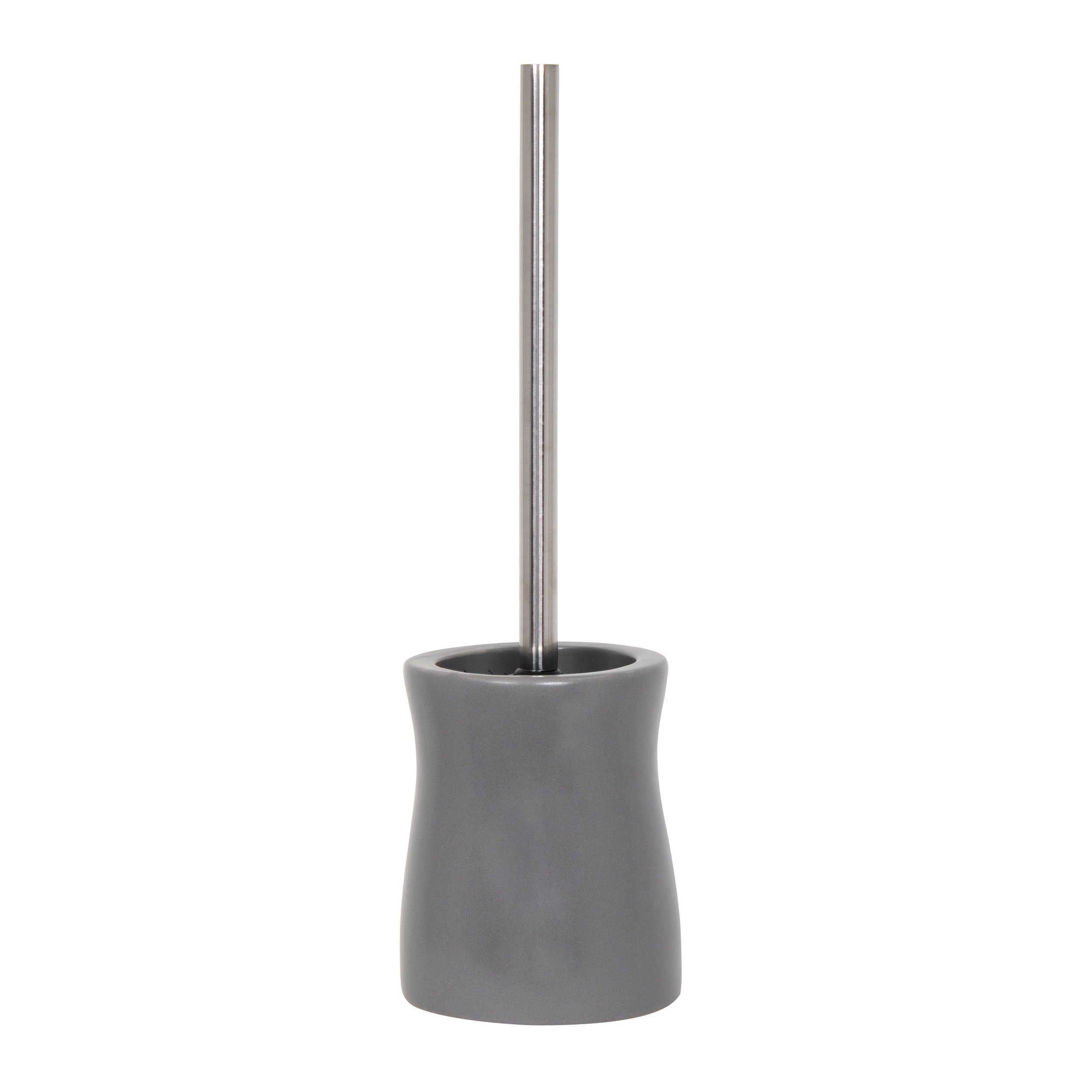 MSV "Palma Ceramic Toilet Brush and Holder, Beige