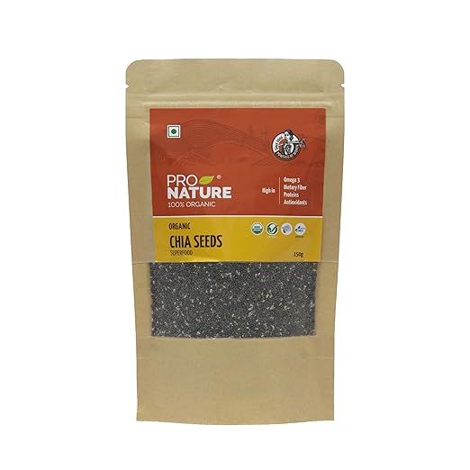 Pro Nature 100 Organic Chia Seeds, 150g Amazon.in Amazon Pantry