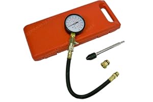 JC PERFORMANCE PRODUCTS USA JC Performance - Small - Large Engine Compression Tester Gauge Kit Set Tool Spark W Plug Adapters