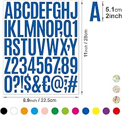 400PCS Large Vinyl Letter & Number Stickers – 2