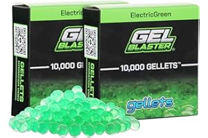 Gel Blaster - Official Refill Ammo for Gel Blasters - Increased Blasting Performance, Accuracy - Easy to Hydrate - Non-Toxic, No Cleanup, Stain-Free (20,000 - Electric Green) - Ages 14+