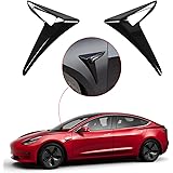 Xipoo Fit Tesla Model 3 Side Camera Trim Turn Signal Cover Side Markers Turn Signal Camera Cover for 2017 2018 2019 2020 Tesl