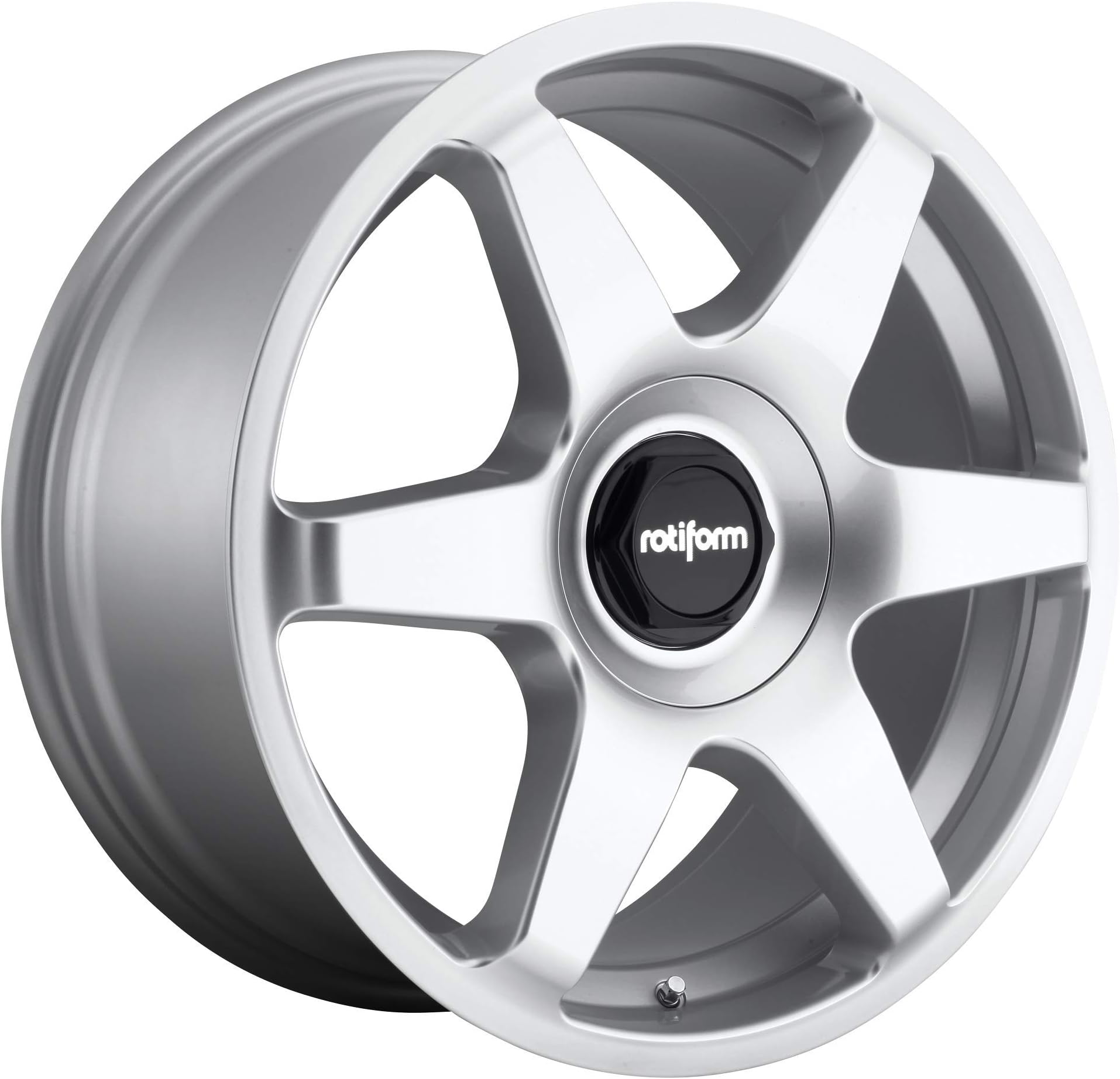 ROTIFORM 1PC SIX GLOSS SILVER SIX 18x8.5 5x100.00/5x112.00 GLOSS SILVER (35 mm) AUTOMOTIVE WHEEL