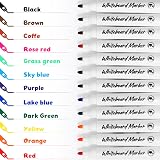 Vinabo 12 Pcs Whiteboard Markers Set Erasable Conical Tip Colourful Pens view 2