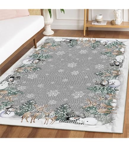 51×103\"Winter wonderland” ViNTAGE RUG Winter Wonderland
