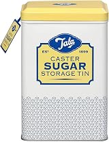 Tala Originals Storage Tin Yellow Cream Metal Sugar Jar view 3