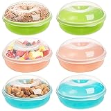 Frcctre 6 Pack Bagel Keeper, Round Bagel Fresh