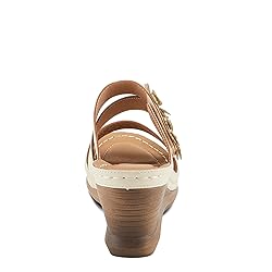 PATRIZIA Women's LOLLY Slide Wedge Sandals Bone EU