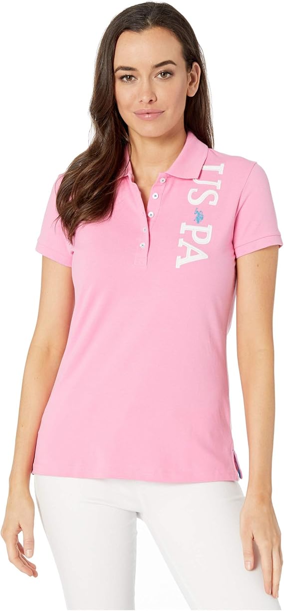 uspa pink polo shirt