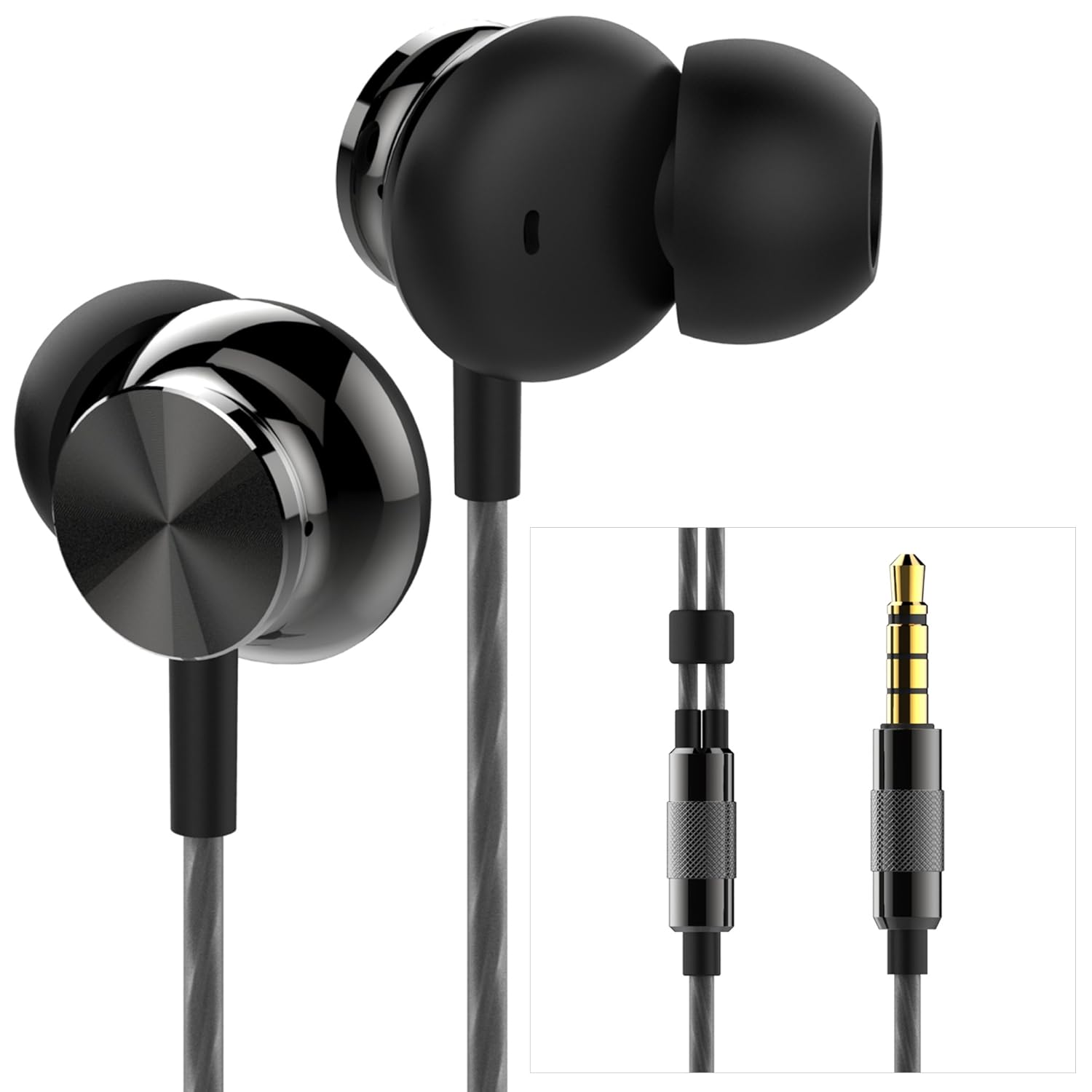 Betron B25 Noise Isolating in Ear Canal Headphones Earphones with Pure