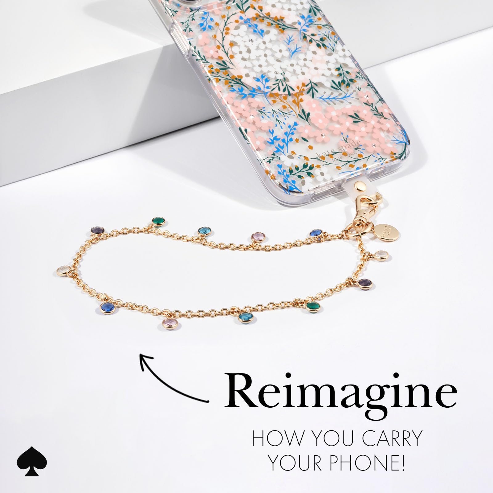kate spade new york Phone Charm - Detachable Cell Phone Lanyard - High Shine