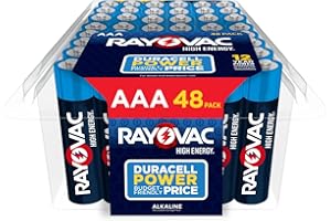 Rayovac High Energy AAA Batteries (48 Pack), Alkaline Triple A Batteries