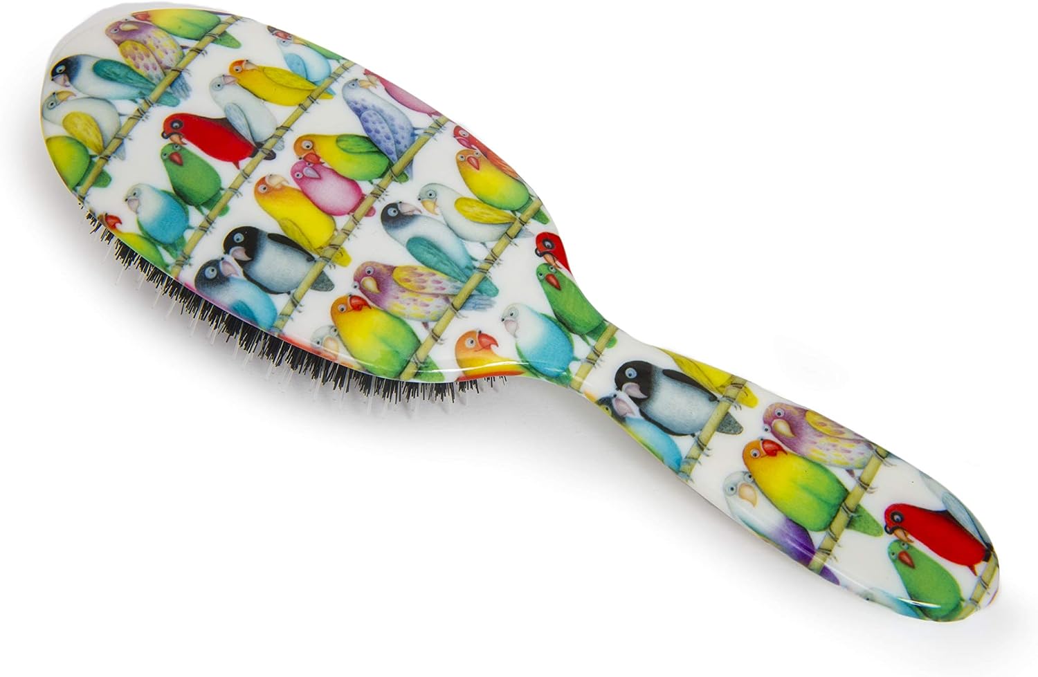 Rock & Ruddle Natural Mixed Boar Bristle Hair Brush for Women and Kids (Large, 21cm)