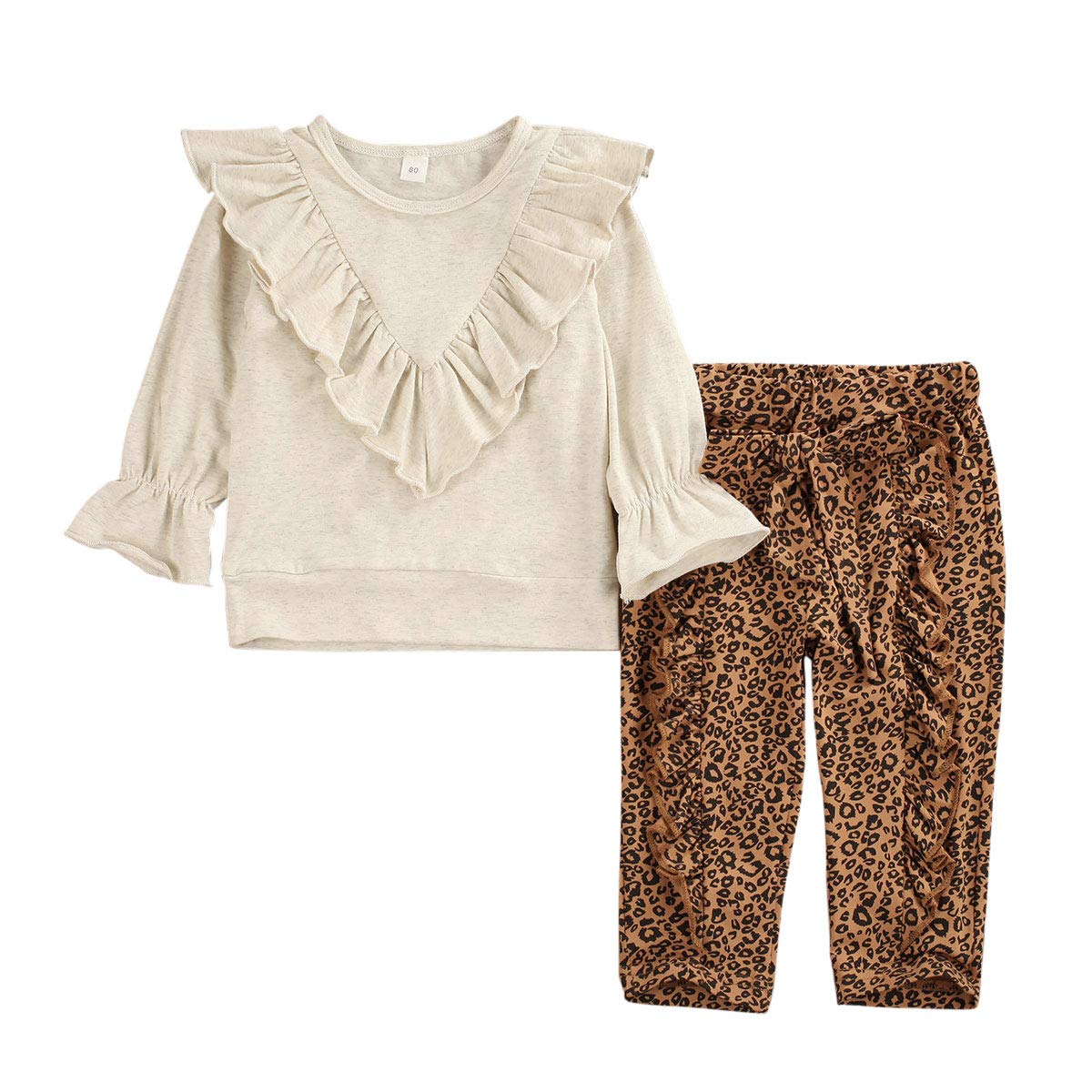 baby girl leopard print tracksuit