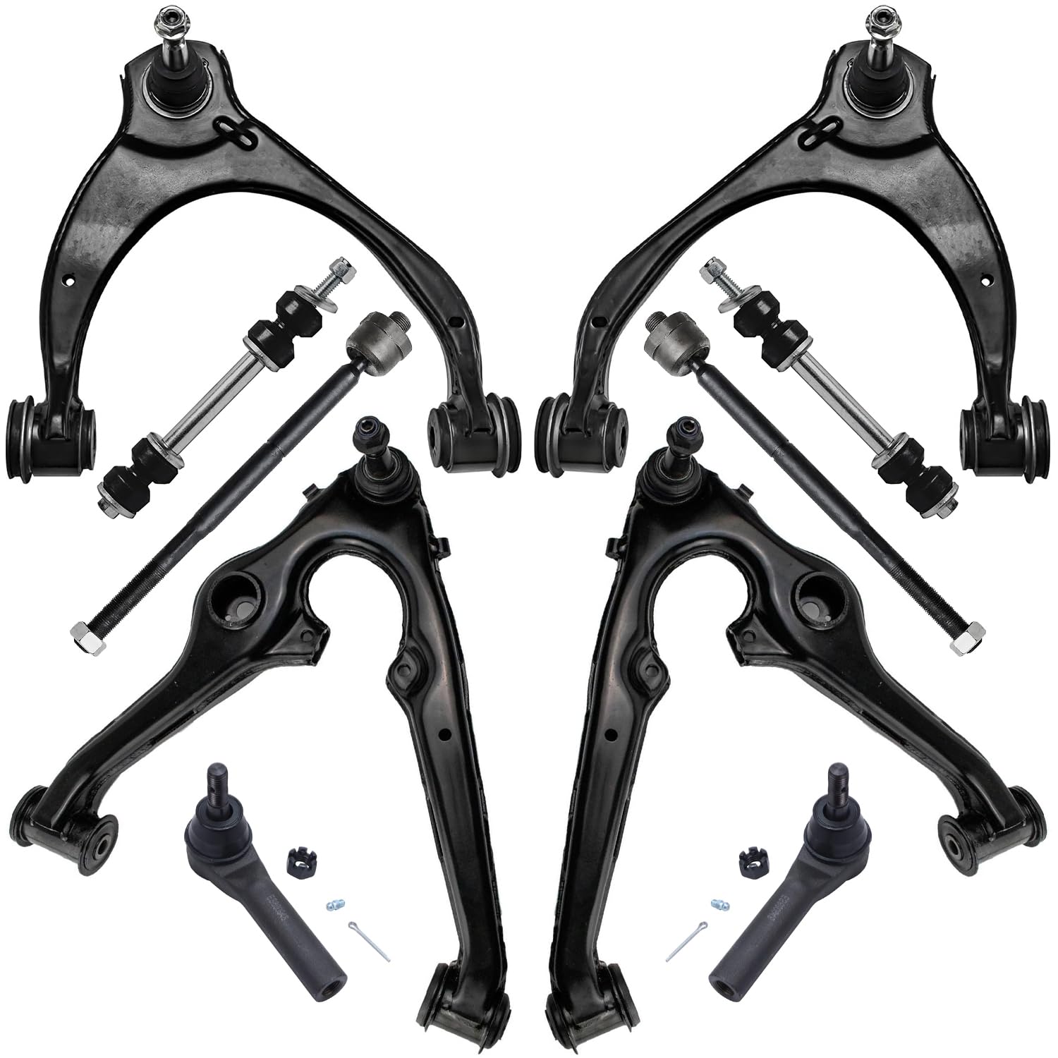 Photo 1 of ****SIMILAR ITHEM****
Detroit Axle - Front End Suspension Kit for Chevy GMC Silverado Sierra 1500, Tahoe Yukon XL Suburban, 4 Upper Lower Control Arms [Aluminum or Stamped Steel] Ball Joint 4 Inner Outer Tierods 2 Sway Bar