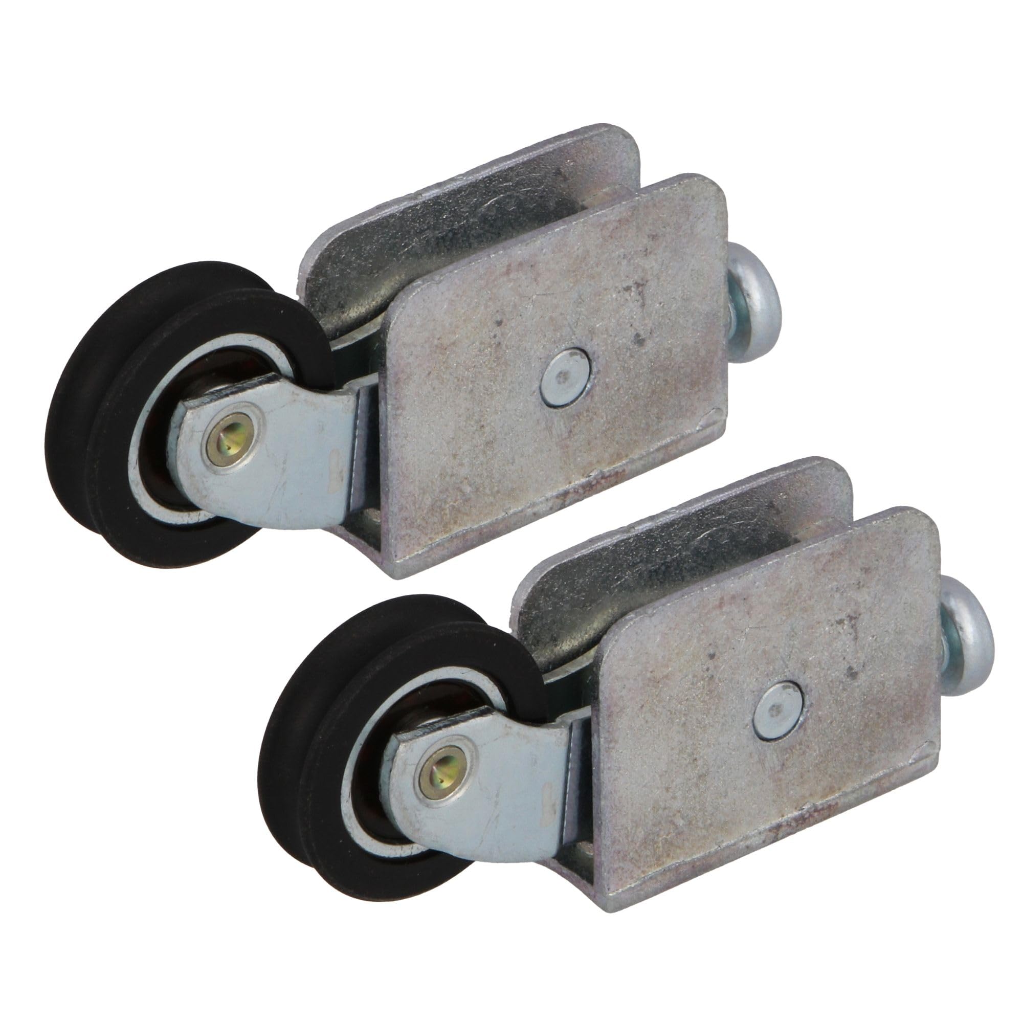 Amig - Sliding Window Roller - Set of 2 Units - Size 57 x 25 mm - Adjustable Metal Housing - Ball Bearing - Designed for Sliding Windows - Zinc-Plated Zamak - Mod. COR25