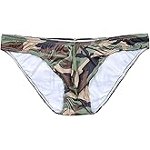 COMLIFE Men's Low Rise Camouflage Bulge Pouch String Bikinis Briefs Underwear