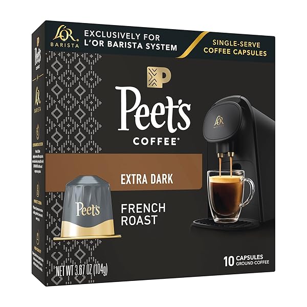 L’OR BARISTA COFFEE PODS, 10 COUNT PEET’S FRENCH...