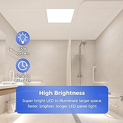 AIKVSXER 12 Pack 2x2 LED Flat Panel Light, Flush