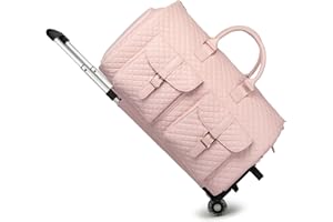 seyfocnia Rolling Garment Bags,Garment Bag with Wheels Travel Garment Bag with Shoe Compartment Rolling Duffle Bag with Wheels