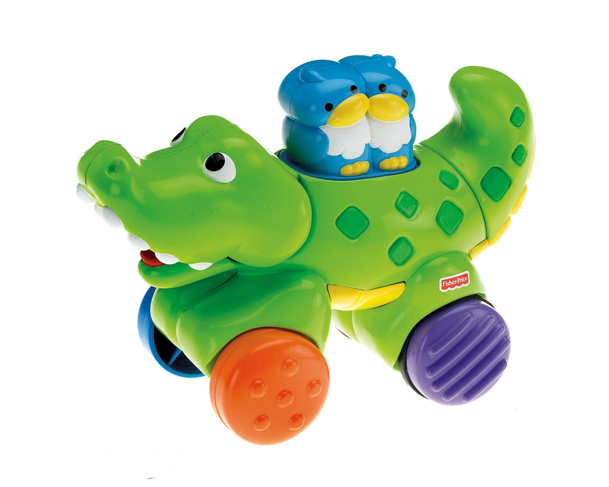 FP Infant Amazing Animals Press and Go Gator for 6 - Months (Multicoloured)