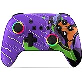Deepdawn Wireless Switch Controller Compatible with Nintendo Switch/Switch 2 /Lite/OLED/Windows Wireless Switch Pro Controller Programmable Remote Gamepad Joystick with Wake-up Turbo RGB LED Light