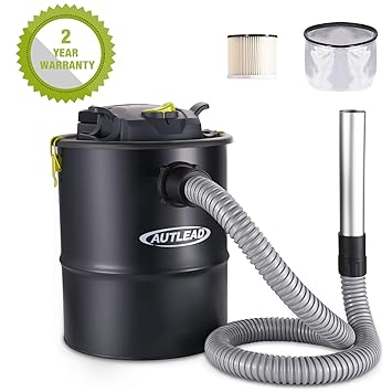 Autlead Ash Vacuum Cleaner 15l 900w Powerful Ash Suction 1 2m