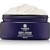 Violets Are Blue Body Cream with Kokum Butter, Argan Nut Oil & Shea Butter Award-Winning Lightweight Non-Greasy Moisturizer for Dry Skin – Nourishing Botanical Blend with Jojoba & Almond Oils – 6oz
