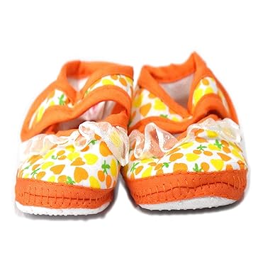 orange colour shoes