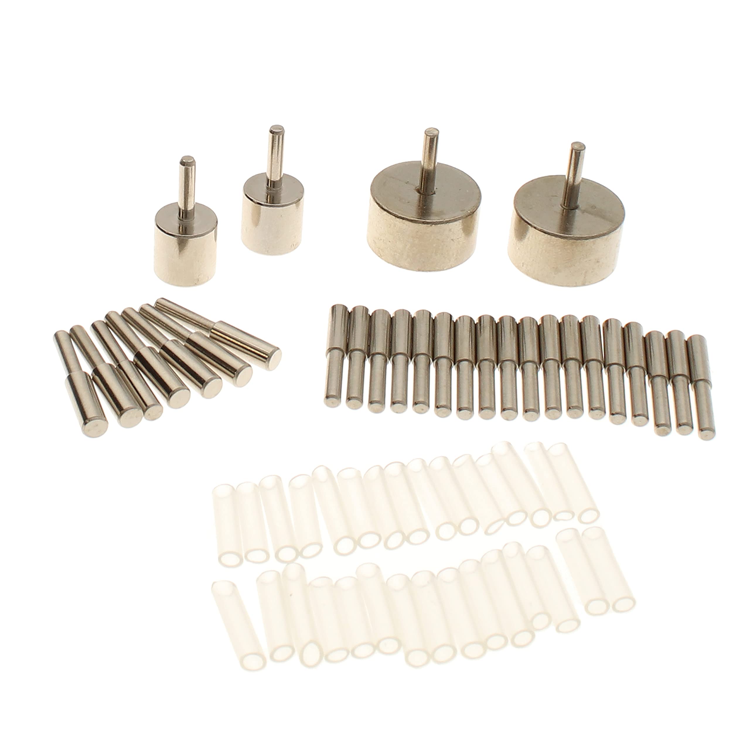 The Beadsmith Wig-Jig Peg Kit – 30pc Metal Pegs and Rounds in 2 Sizes Each w/Storage Case, Use w/Wig-A-Ma-Jig Deluxe