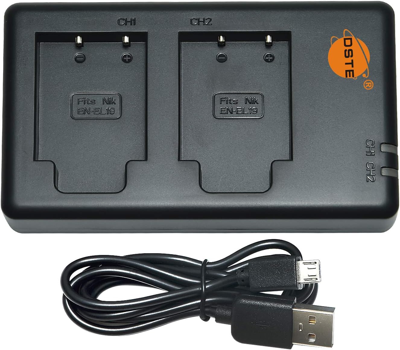 DSTE 2PCS NP-BJ1(700mAh/3.7V) Battery Charger Set Compatible for Nikon EN-EL19 Battery,Coolpix S3300,S4100,S4150,S4200,S4300,S6400,Sony RX0 Camera - Image 5