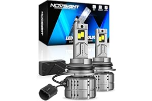 NOVSIGHT 9007 Fog Bulbs 88000LM, 900% Ultra Bright 9007 Fog Bulbs, Pack of 2