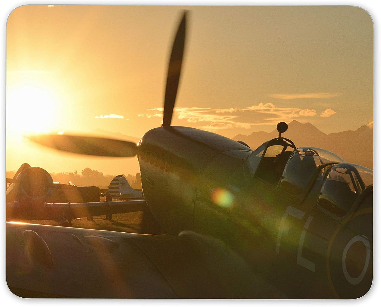 Super-Marine Spitfire RAF Battle Of Britain Mouse Mat Pad - Computer Gift #14519