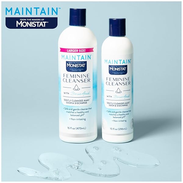 MONISTAT BORIC ACID FEMININE CLEANSER, FRAGRANCE FREE FEMININE WASH, 10 FL OZ, 1 PACK