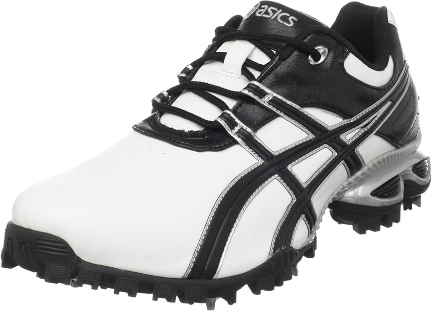 ASICS Men's GELLinksmaster Golf Shoe, White/Black/Silver