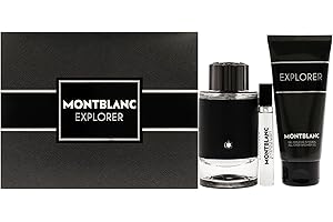 MONTBLANC MONTBLANC Explorer 3.3oz EDP Spray, 7.5ml EDP Spray 3.3oz Shower Gel Men -3 Pc Gift Set