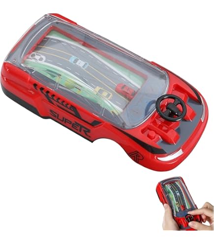 Outdoor Games Racing Adventure Car - Steering Wheel Handheld Game Console | Two Player Mode, Interactive Family Toy, Driving Simulator For Travel Kids Adult Race Slap N Slip Game