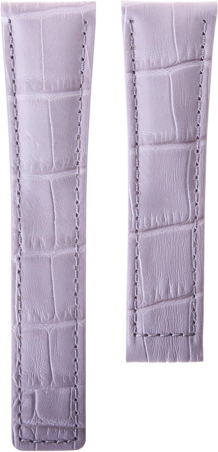 StrapJunkie sj-tfa- (TH) dswg327-gr-22 – Leather Strap, Grey (22)